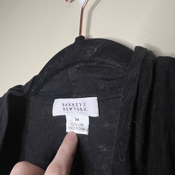 Vintage Barney’s New York 100% Linen cowl neck blouse - Picture 6 of 10